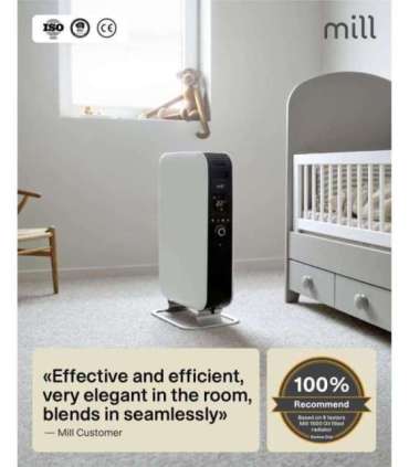Mill Heater AB-H2000DN Oil Filled Radiator 2000 W Number of power levels 3 Suitable for rooms up to 24-34