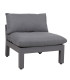 Комплект садовой мебели FLUFFY модульный диван и стол, серый