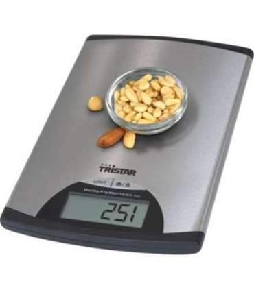 Tristar Kitchen scale KW-2435 Maximum weight (capacity) 5 kg Metallic