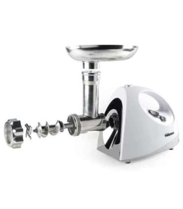 Tristar VM-4210 Meat Grinder White 3 Stainless steel grinding plates, Aluminum grinder head, Aluminum hopper tray,