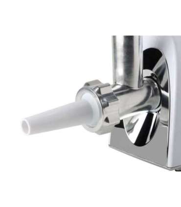 Tristar VM-4210 Meat Grinder White 3 Stainless steel grinding plates, Aluminum grinder head, Aluminum hopper tray,