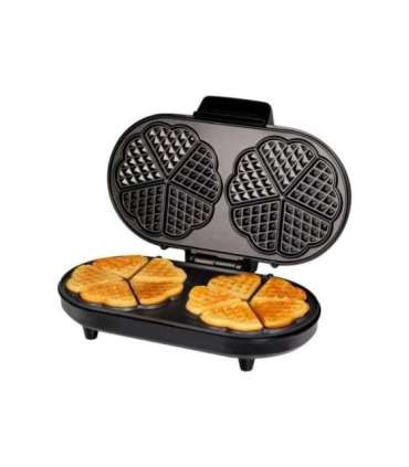 Tristar Waffle maker WF-2120 1200 W Number of pastry 10 Heart shaped Black