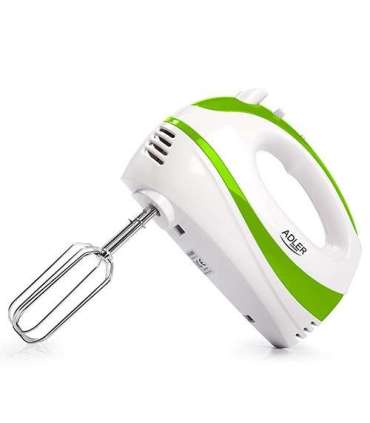 Adler Mixer AD 4205 g Hand Mixer 300 W Number of speeds 5 Turbo mode White/Green