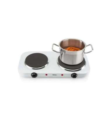 Tristar Free standing table hob KP-6245 Number of burners/cooking zones 2 Rotary White Electric