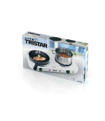 Tristar Free standing table hob KP-6245 Number of burners/cooking zones 2 Rotary White Electric