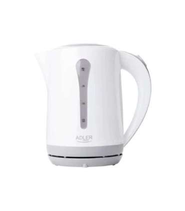 Kettle Adler AD 1244 Standard kettle 2000 W 2.5 L Plastic 360° rotational base White