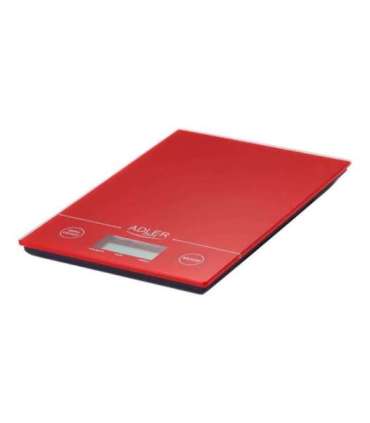 Adler Kitchen scales AD 3138 Maximum weight (capacity) 5 kg Graduation 1 g Red