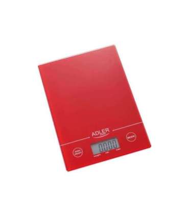 Adler Kitchen scales AD 3138 Maximum weight (capacity) 5 kg Graduation 1 g Red