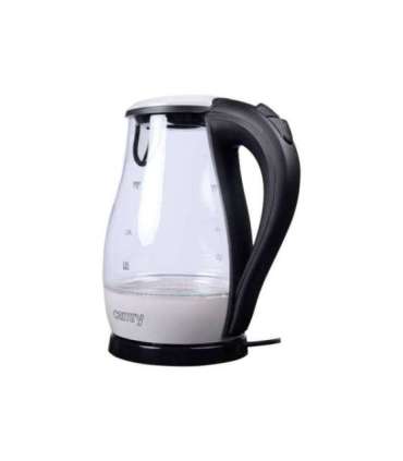 Camry CR 1251 Standard kettle 2000 W 1.7 L Glass 360° rotational base Glass/Black