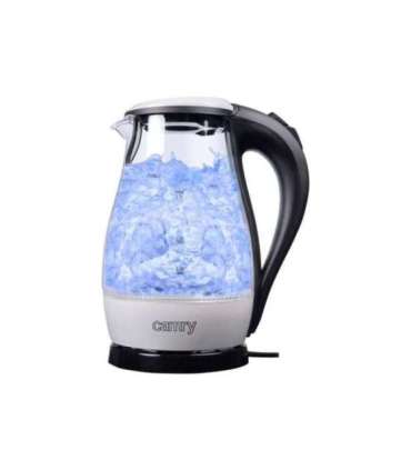Camry CR 1251 Standard kettle 2000 W 1.7 L Glass 360° rotational base Glass/Black