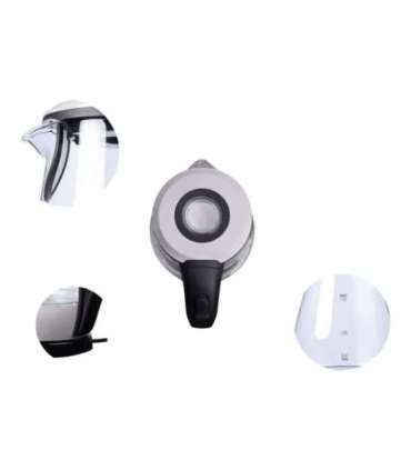 Camry CR 1251 Standard kettle 2000 W 1.7 L Glass 360° rotational base Glass/Black