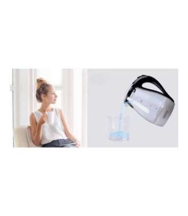 Camry CR 1251 Standard kettle 2000 W 1.7 L Glass 360° rotational base Glass/Black