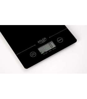 Adler Kitchen scales Adler AD 3138 Maximum weight (capacity) 5 kg Graduation 1 g Display type LCD Black