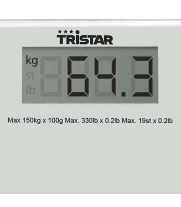 Tristar Bathroom scale WG-2419 Maximum weight (capacity) 150 kg Accuracy 100 g White