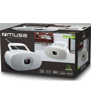 Muse MD-202RDW Portable radio CD player White