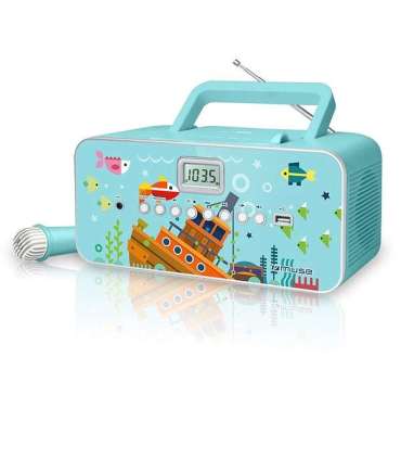 Muse M-29KB Portable radio CD/MP3 player with USB 30 W Image