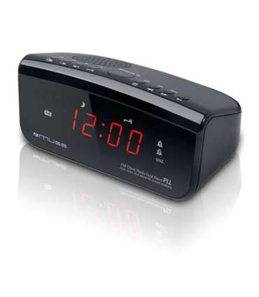 Muse Clock radio PLL M-12CR Alarm function Black