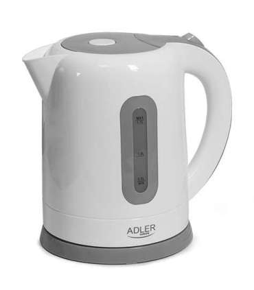 Adler Kettles AD 1234 Standard kettle 2200 W 1.7 L Plastic 360° rotational base White