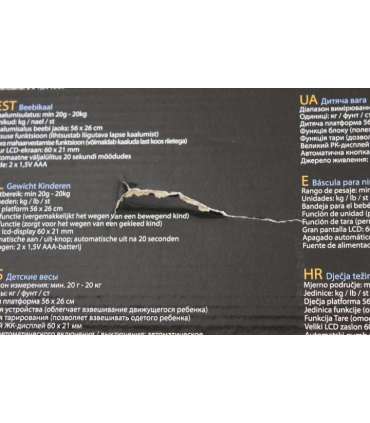 SALE OUT. Adler AD 8139 Child Scale Adler Adler AD 8139 DAMAGED PACKAGING Auto power off Maximum weight