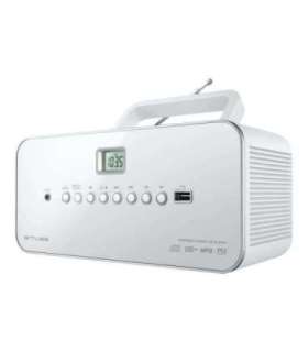 Muse M-28RDW Portable radio CD/MP3 Player with USB White