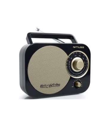 Muse Portable radio M-055RB AUX in Black/Gold