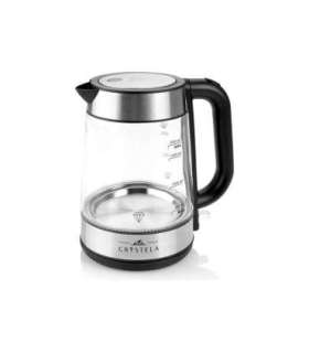 ETA ETA615390000 Standard kettle 2200 W 1.7 L Glass 360° rotational base Stainless steel/Black