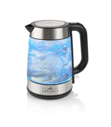ETA ETA615390000 Standard kettle 2200 W 1.7 L Glass 360° rotational base Stainless steel/Black
