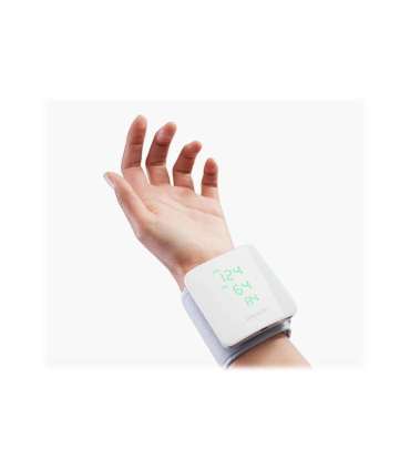 iHealth Wrist Blood Pressure Monitor BP7S White Blood pressure readings are stored on the secure, free, HIPAA