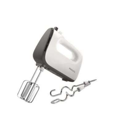 Philips Mixer HR3740/00 Hand Mixer 450 W Number of speeds 5 Turbo mode White/Grey