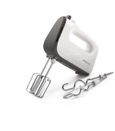 Philips Mixer HR3740/00 Hand Mixer 450 W Number of speeds 5 Turbo mode White/Grey