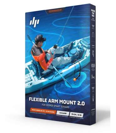 Deeper Deeper Flexible Arm Mount 2.0 Sonar mount Black