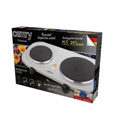 Camry CR 6511 Number of burners/cooking zones 2 Rotary knobs Stainless steel Electric