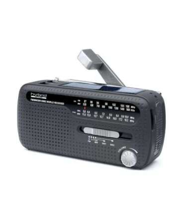 Muse Radio Power supply by dynamo and solar MH-07DS Black