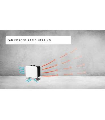 Mill Heater CUS1800MECWA Fan heater 1800 W Number of power levels 2 Suitable for rooms up to 10-30 m² |