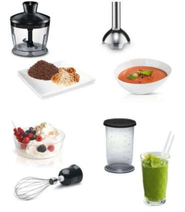 Bosch Blender CleverMixx MSM2650B Hand Blender 600 W Jar material Plastic Chopper Mini chopper Black