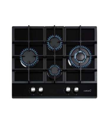 CATA Hob LCI 6031 B Gas on glass Number of burners/cooking zones 4 Rotary knobs Black
