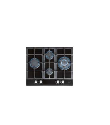 CATA Hob LCI 6031 B Gas on glass Number of burners/cooking zones 4 Rotary knobs Black
