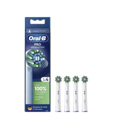 Oral-B Toothbrush Heads Cross Action Pro Heads For adults Number of brush heads included 4 Number of teeth