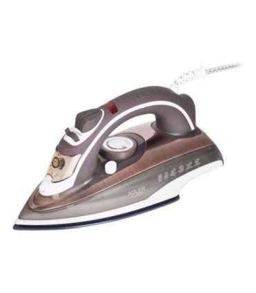 Adler Iron AD 5030 Steam Iron 3000 W Water tank capacity 310 ml Continuous steam 20 g/min Brown