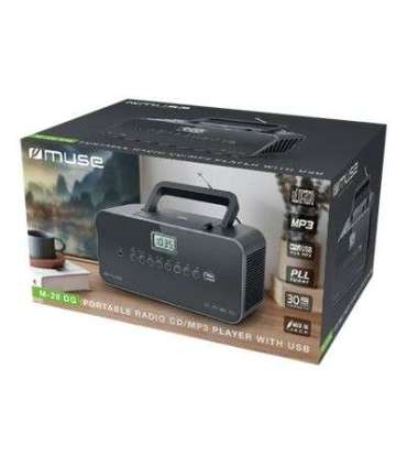Muse Portable radio M-28DG AUX in Grey