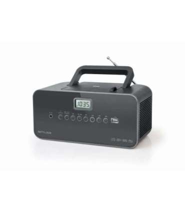 Muse Portable radio M-28DG AUX in Grey
