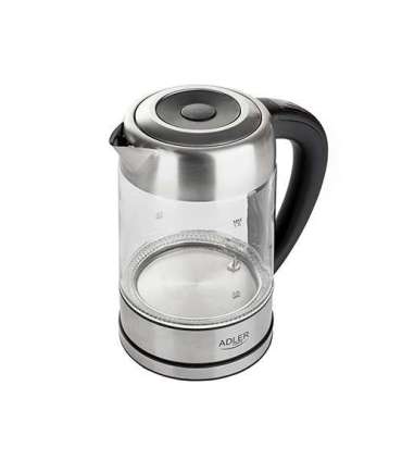 Adler Kettle AD 1247 NEW With electronic control 1850 - 2200 W 1.7 L Stainless steel, glass 360°