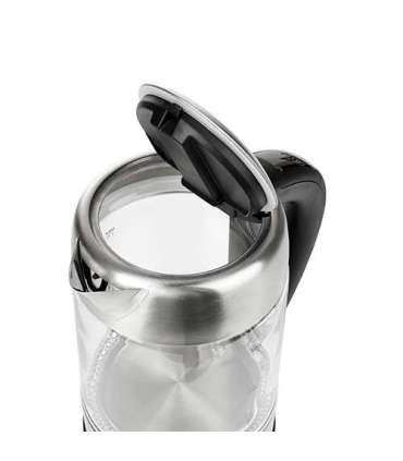 Adler Kettle AD 1247 NEW With electronic control 1850 - 2200 W 1.7 L Stainless steel, glass 360°