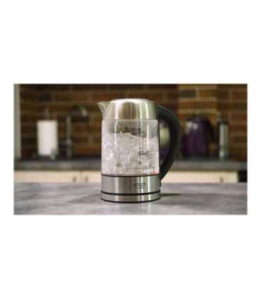 Adler Kettle AD 1247 NEW With electronic control 1850 - 2200 W 1.7 L Stainless steel, glass 360°