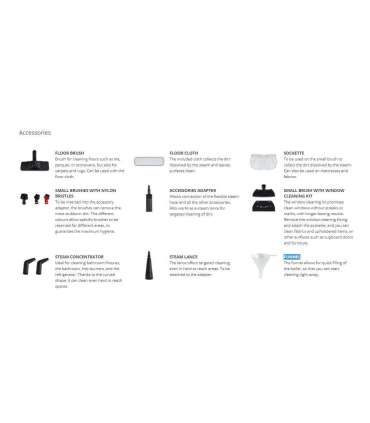 Polti Steam cleaner PTEU0268 Vaporetto Smart 30_R Power 1800 W Steam pressure 3 bar Water tank capacity 1.6 L