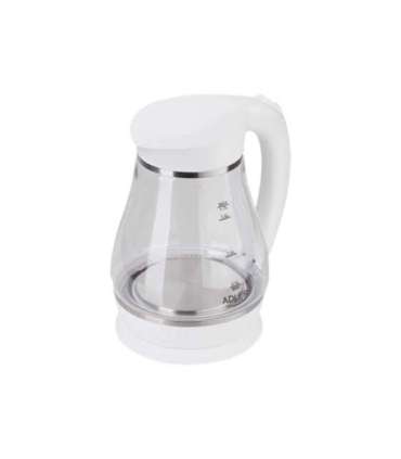 Adler Kettle AD 1274 Electric 2200 W 1.7 L Polypropylene/Glass 360° rotational base White