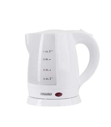 Mesko Kettle MS 1276 Standard 1600 W 1 L Plastic 360° rotational base White