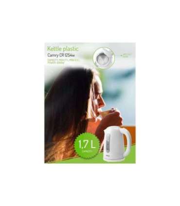 Camry Kettle CR 1254 Standard 2200 W 1.7 L Plastic 360° rotational base White