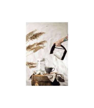 Adler Kettle AD 1274 Standard 2200 W 1.7 L Plastic/Glass 360° rotational base Black/ transparent