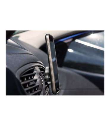 Goobay Magnetic mount Metal Slim Design for smartphones (35mm) 38685 Black/Silver Magnetic holder is suitable